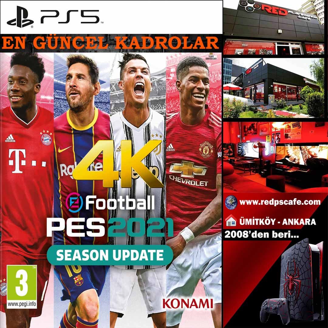 PES 2021 - En Güncel Kadrolar - PS5 ile 4K Görüntü Kalitesiyle