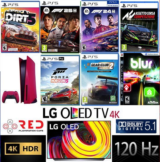Türkiye'de ilk kez, dünyanın en iyi oyun TV'si LG OLED ile 120 hz akıcılığında PS5 PRO farkıyla YARIŞ OYUNLARI