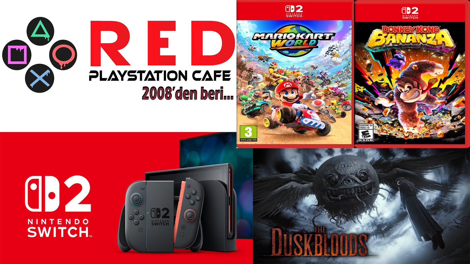NINTENDO SWITCH 2 Türkiye'de ilk kez RED CAFE'de!